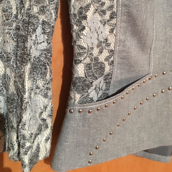 Linen / lace skirt suit - Picture 9 of 13